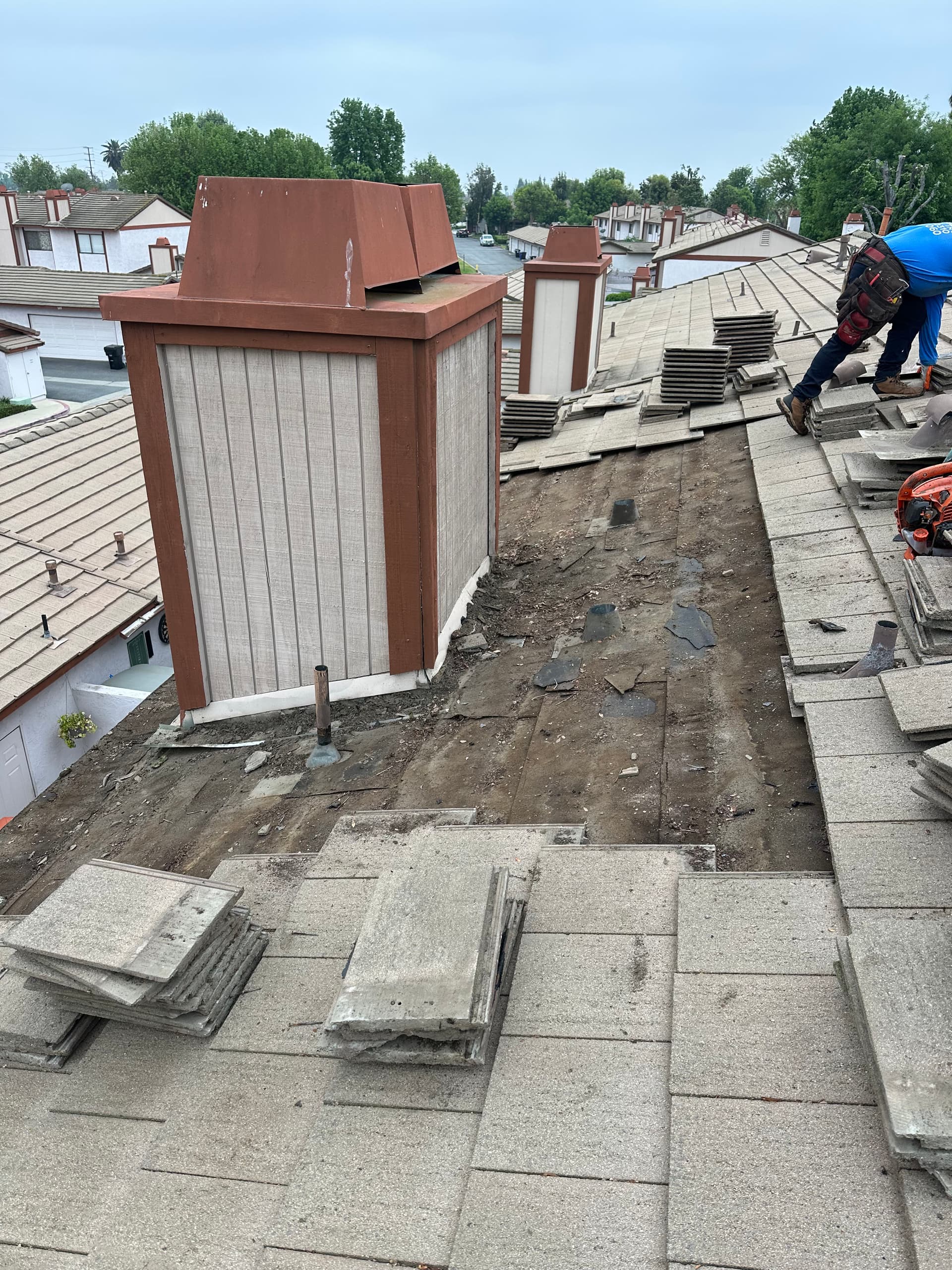 Montclair Tile Roof Repair Tear-Off and Fresh Underlayment image