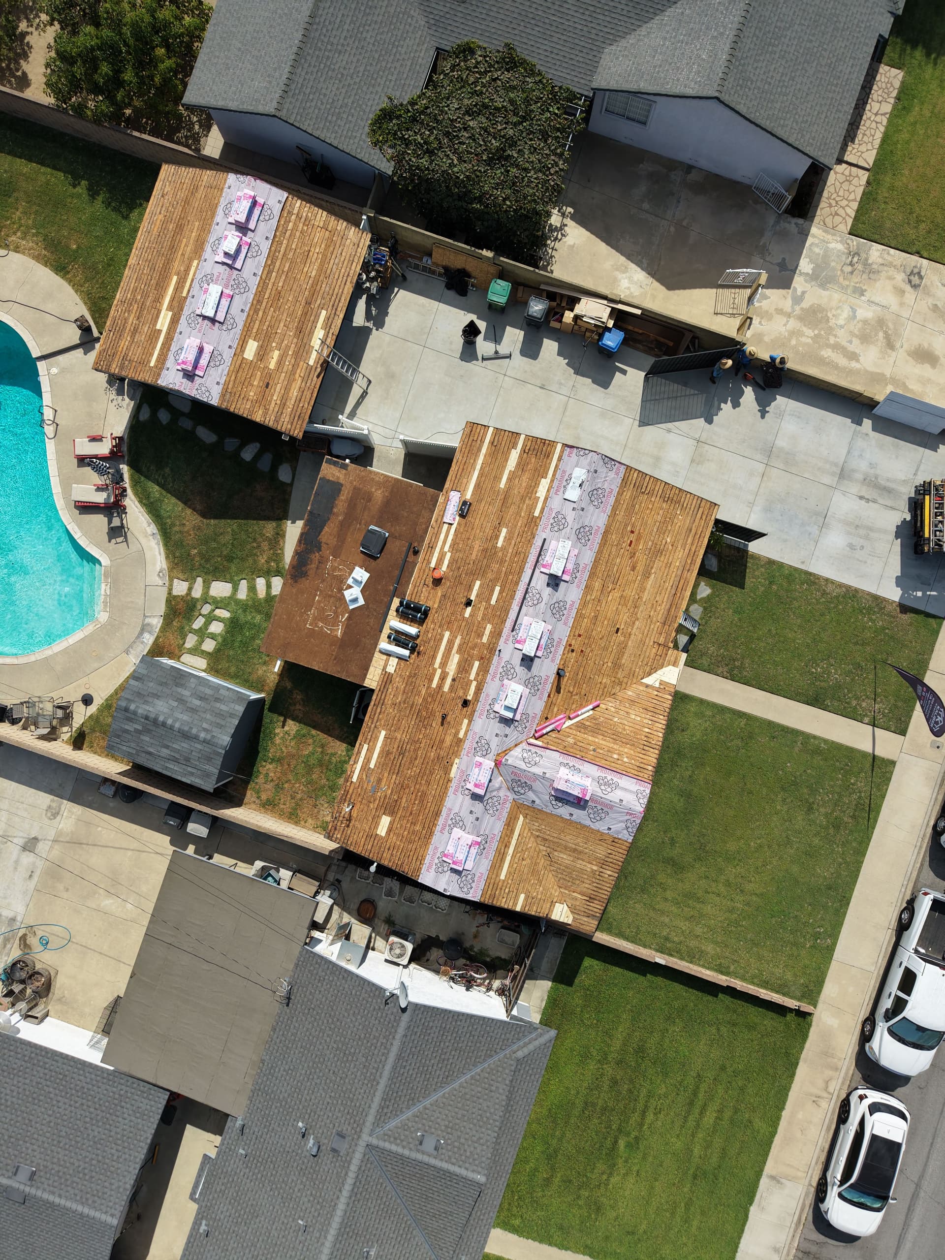 Gallery photos for Chino Re-Roof in Progress on House and Detached Garage: Image #1